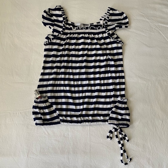 Necessary Objects Navy & White Striped Top - Picture 7 of 7